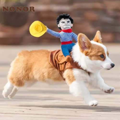 NONOR  Party Dog Clothes Funny Cowboy